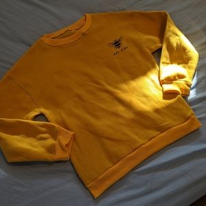 2/$20 BEE KIND Mustard Crew Neck Sweater